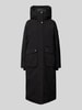 Didriksons Regular fit parka met capuchon model 'Melody' Zwart