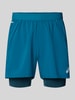 ASICS TIGER Regular Fit Shorts mit integrierten Tights Modell 'Road' Petrol