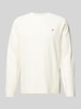 Gant Sweatshirt met labelstitching Offwhite