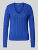 Polo Ralph Lauren Strickpullover mit Logo-Stitching Modell 'KIMBERLY' Royal