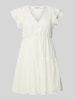 Only Leicht ausgestelltes Spitzenkleid aus reiner Baumwolle Modell 'HELENA' Offwhite