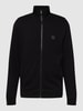 BOSS Orange Sweatjacke mit Label-Detail Modell 'Zestart' Black