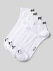 Puma Socken mit Logo-Detail im 4er-Pack Weiss