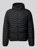 Jack & Jones Gewatteerd jack met capuchon, model 'ESTATE' Zwart