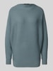 Zero Strickpullover mit Turtleneck Rauchblau