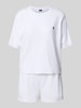 Polo Ralph Lauren Pyjama mit Logo-Stitching und elastischem Logo-Bund Offwhite