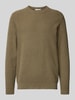 SELECTED HOMME Strickpullover mit Strukturmuster Modell 'ROSS' Oliv Melange