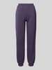 Review Sweatpants mit Label-Print Purple