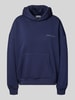 Review Hoodie mit überschnittenen Schultern und Känguru-Tasche Marine