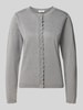b.young Strickjacke aus Viskose-Mix Modell 'MORLA' Mittelgrau