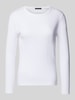 Drykorn Longsleeve in Ripp-Optik Modell 'NURIT' Weiss