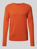 Tommy Hilfiger Wollpullover mit Logo-Stitching Orange