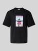 REVIEW T-Shirt mit Fotoprint Black