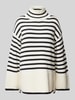 Marc O'Polo Oversize Strickpullover aus reiner Baumwolle im Breton-Stil  Ecru