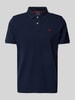 MCNEAL Regular Fit Poloshirt mit Knopfleiste und Label-Stitching Dunkelblau