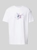 Mister Tee T-shirt met motiefprint, model 'VIVE LE LIBERTÉ' Wit