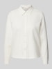 s.Oliver RED LABEL Regular fit overhemdblouse van jersey Offwhite