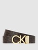 CK Calvin Klein Wendegürtel mit Logo-Muster  Dunkelbraun