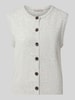 Christian Berg Woman Selection Regular Fit Strickweste aus Woll-Mix Mittelgrau Melange