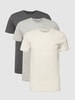 Polo Ralph Lauren Underwear T-shirt met logostitching in een set van 3 stuks Middengrijs gemêleerd
