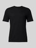 BOSS T-Shirt mit geripptem Rundhalsausschnitt Modell 'TIBURT' Black