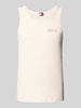 Tommy Jeans Slim Fit Tank Top aus reiner Baumwolle Offwhite Melange