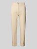 Marc Cain Spodnie o skróconym kroju regular fit z wpuszczanymi kieszeniami Piaskowy