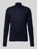 Manuel Ritz Strickpullover mit Rollkragen Marine