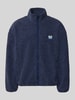 American Vintage Regular Fit Teddyjacke mit Logo-Patch Dunkelblau