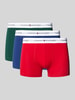 Tommy Hilfiger Trunks mit elastischem Logo-Bund im 3er-Pack Rot