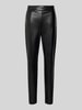 Patrizia Pepe Skinny fit broek in leerlook Zwart