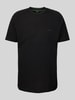 BOSS Green T-shirt met labelprint Zwart