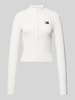 Tommy Jeans Slim Fit Strickjacke mit Reißverschluss Offwhite