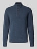 Barbour Troyer aus Wolle mit kurzer Knopfleiste Jeansblau