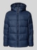 BOSS Regular Fit Steppjacke mit Kapuze Modell 'CIKORO' Marine