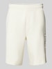 CK Calvin Klein Comfort Fit Sweatshorts mit angedeutetem Eingriff Weiss