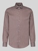 Seidensticker Slim Fit Businesshemd aus reiner Baumwolle Modell 'New Kent' Mittelbraun