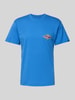 Quiksilver T-shirt met labelprint Blauw