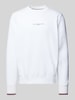 Tommy Hilfiger Sweatshirt mit Label-Print Weiss