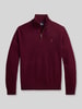 Polo Ralph Lauren Regular Fit Troyer aus reiner Wolle Bordeaux