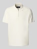 MCNEAL Poloshirt mit kurzem Reißverschluss Offwhite