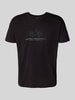 Alpha Industries T-Shirt mit Label-Print Black