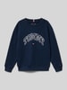 Tommy Hilfiger Kids Regular fit sweatshirt van katoenmix Marineblauw