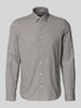 Marc O'Polo Shaped Fit Freizeithemd aus reiner Baumwolle Hellgrau Melange