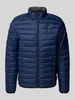 Blend Gewatteerd jack met labelpatch, model 'Romsey’ Marineblauw