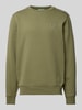 Lacoste Sweatshirt mit Label-Stitching Oliv