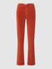 Brax Jeansy o kroju slim fit z imitacji aksamitu model ‘Mary’ Ciemnopomarańczowy