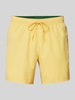 Lacoste Badehose mit Logo-Patch Modell 'Basic' Gelb