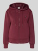 Guess Activewear Sweatjack met labelapplicatie Bordeaux
