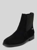 Tommy Hilfiger Chelsea boots van leer met labelapplicatie, model 'FLAG SUEDE' Zwart